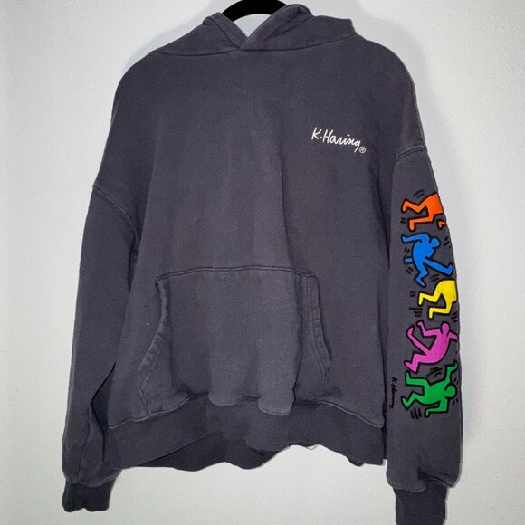 Cotton On x Keith Haring Hoodie - Picture 1 of 4